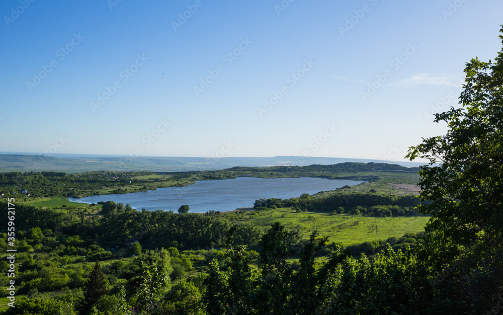 View of Kravtsovo lake, Stavropol, June 2020