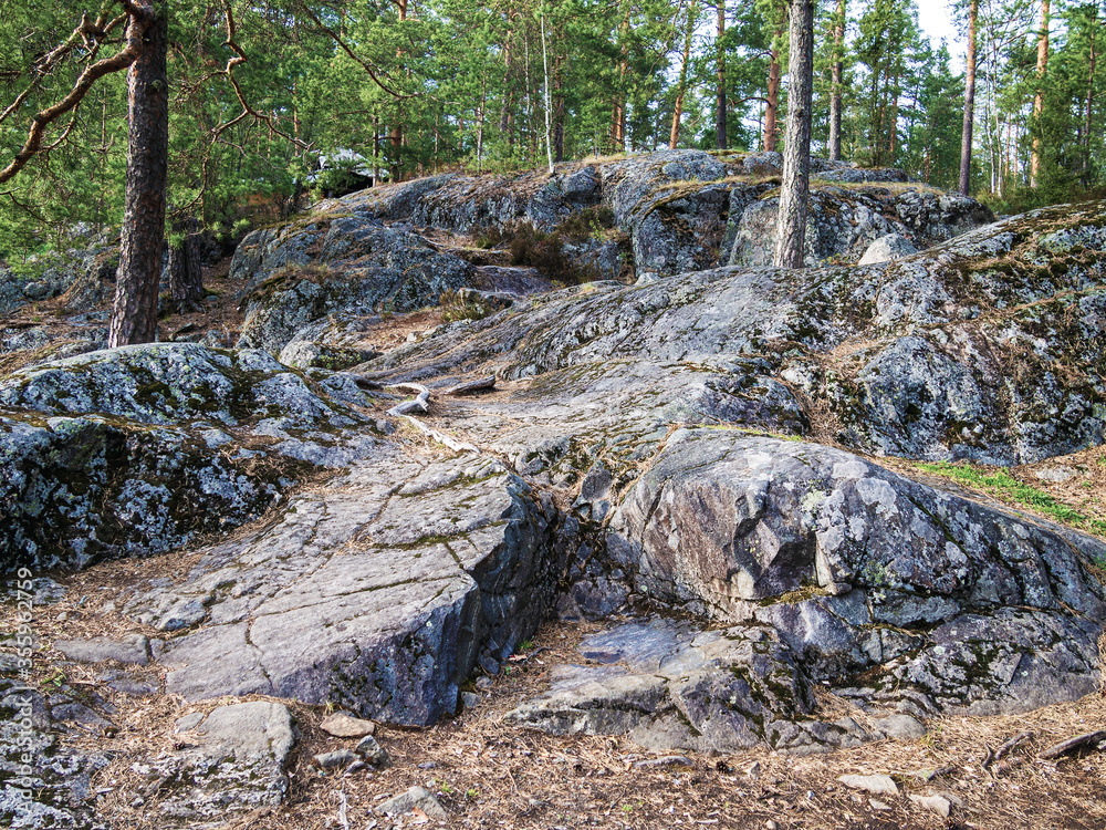 granite ledges of the Baltic shield. granite outcrops granite ledges of the Baltic shield. granite outcrops