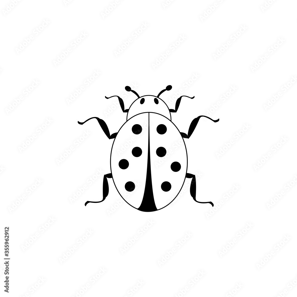 beetle icon logo vector beetle icon logo vector