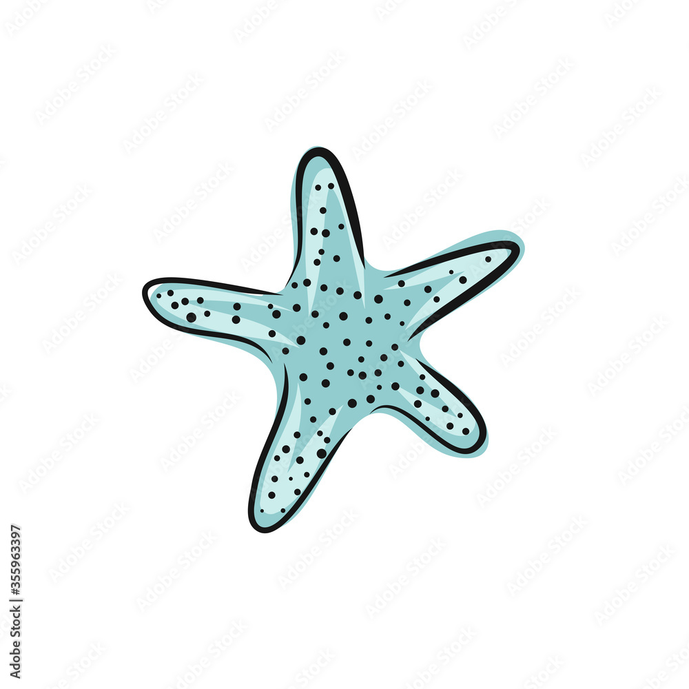 Set collection of hand painted drawn watercolor cliparts of starfish. Vector art illustration. Set collection of hand painted drawn watercolor cliparts of starfish. Vector art illustration.