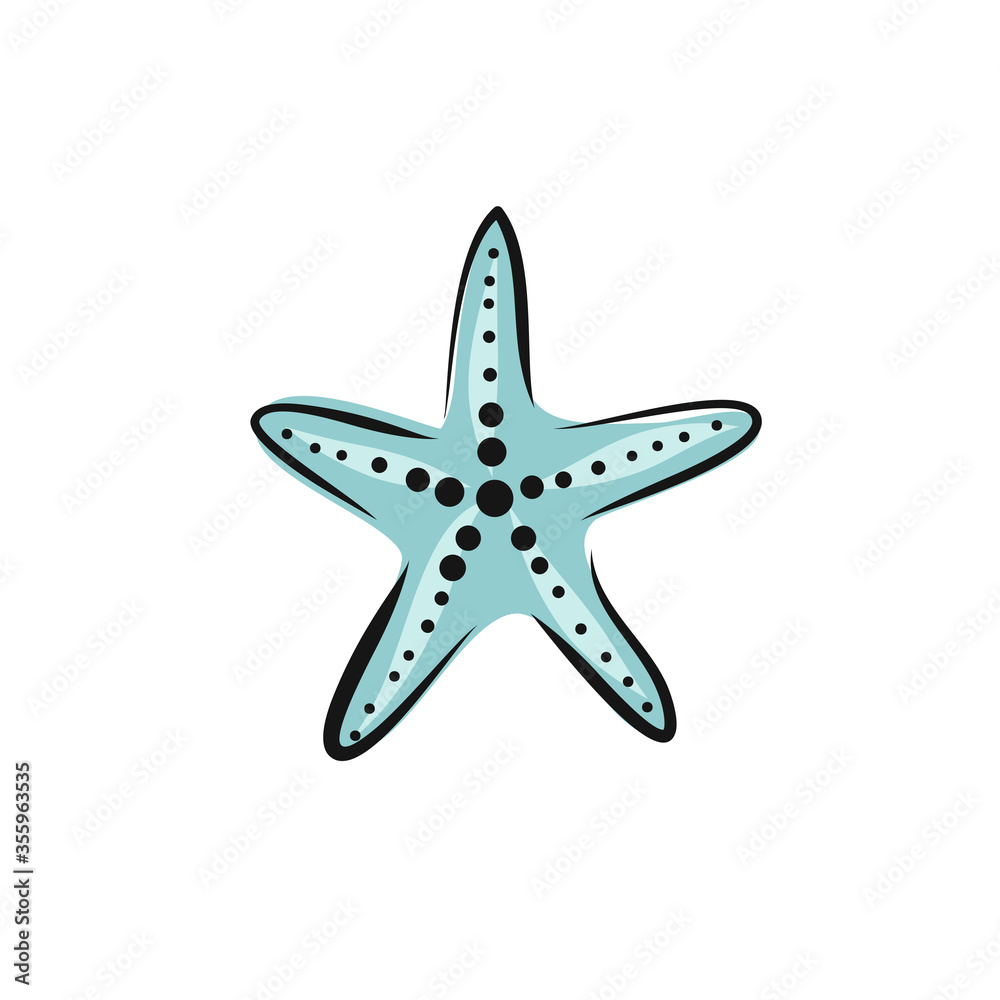 Set collection of hand painted drawn watercolor cliparts of starfish. Vector art illustration. Set collection of hand painted drawn watercolor cliparts of starfish. Vector art illustration.