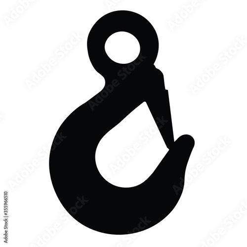 Lifting hook. Vector image