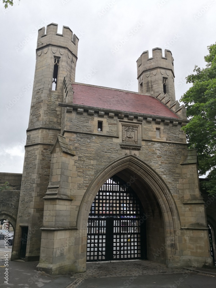 Norman Arch, Lister Park, Bradford, West Yorkshire, UK
