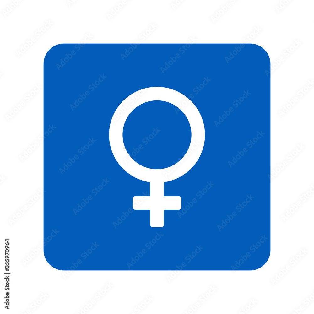Female gender icon. WC symbol modern, simple, vector, icon for website design, mobile app, ui. Vector Illustration Female gender icon. WC symbol modern, simple, vector, icon for website design, mobile app, ui. Vector Illustration