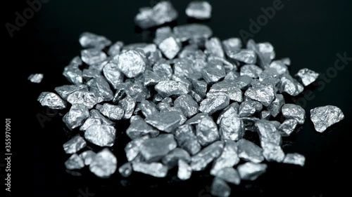 Heap of silver nuggets (seamless loopable)