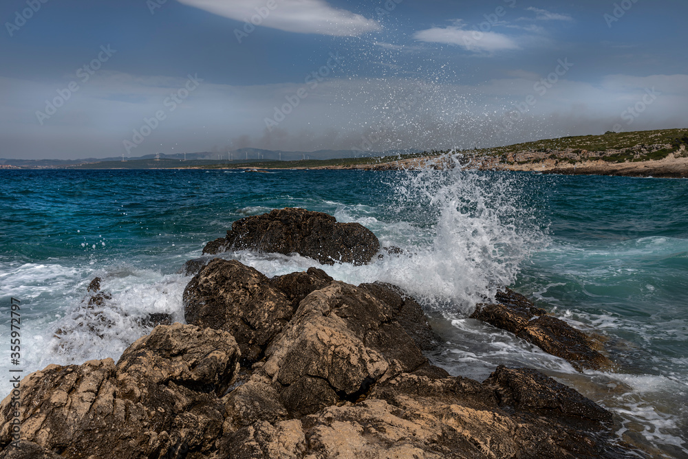 Izmir Demircili village and magnificent cliffs