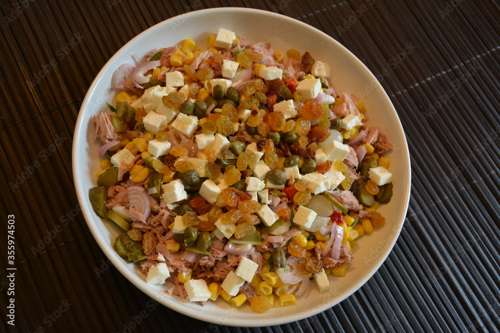 Salade composée à la feta Salade composée à la feta