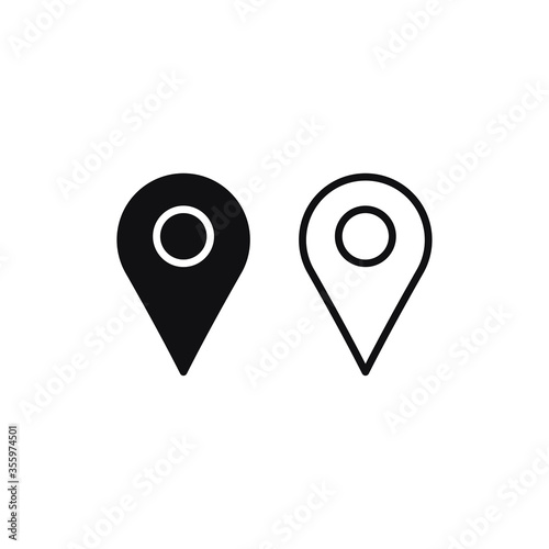 Free Download Location icon vector. Map pin sign - GFXLoad
