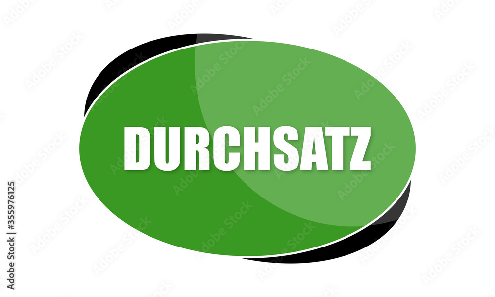 Durchsatz - text written in green shape Durchsatz - text written in green shape