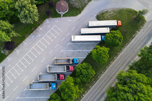 Parking for trucks from air