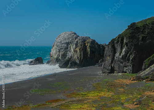 Costa Maule playa oceano Pacifico sexta y septima Region  De Chile Sudamerica photo