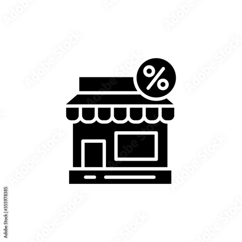 Shop, sale, percent icon. Simple vector black friday icons for ui and ux, website or mobile application