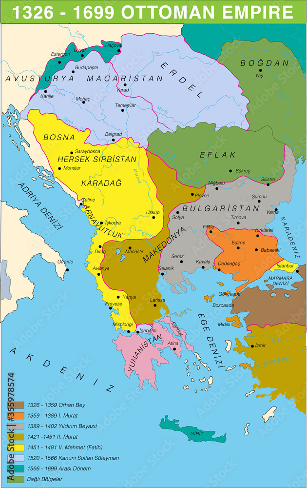 Obraz premium Ottoman Empire Expansion Period