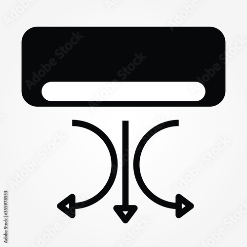 air conditioning icon design vector template