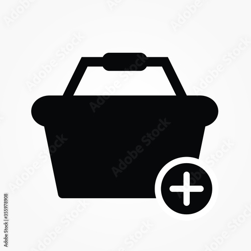 add item shooping icon vector illustration