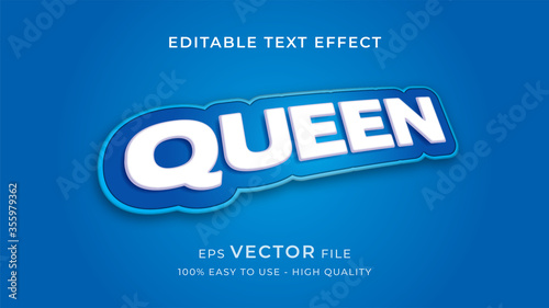 Logo editable text effect concept