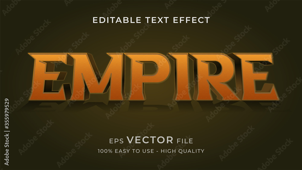 Fototapeta movie logo editable text effect concept