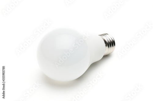 Economic LED lamp for lighting on a white background