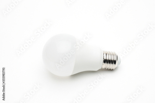 Economic LED lamp for lighting on a white background