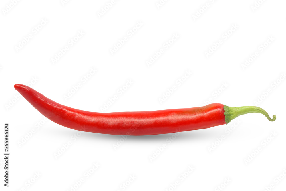 red hot chili pepper isolated on a white background
