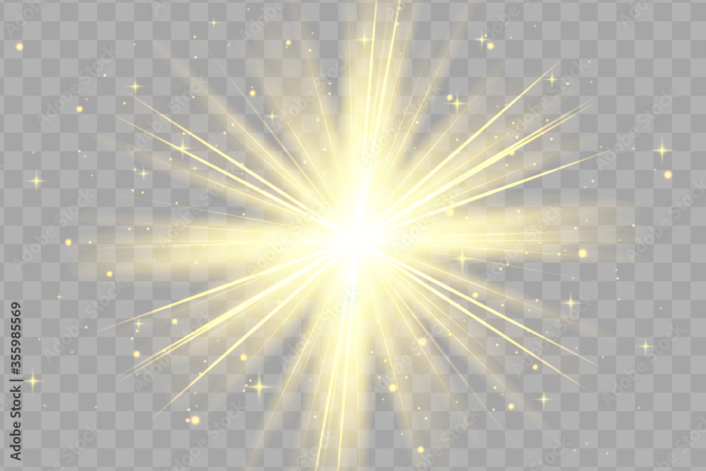 Glow isolated yellow light effect, lens flare Glow isolated yellow light effect, lens flare