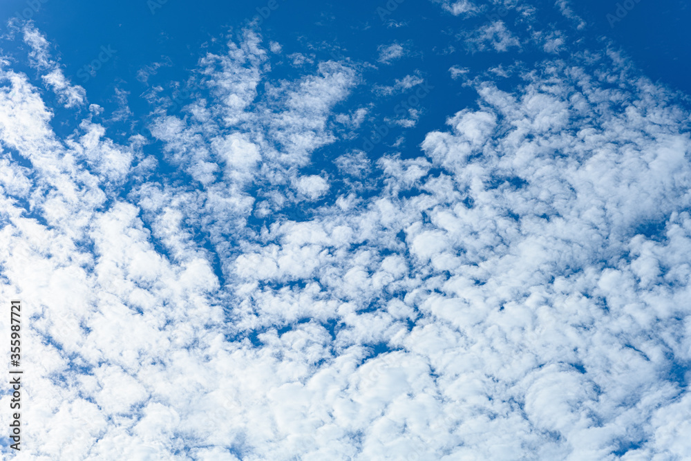 beautiful blue sky with white clouds in the morning horizontal composition beautiful blue sky with white clouds in the morning horizontal composition