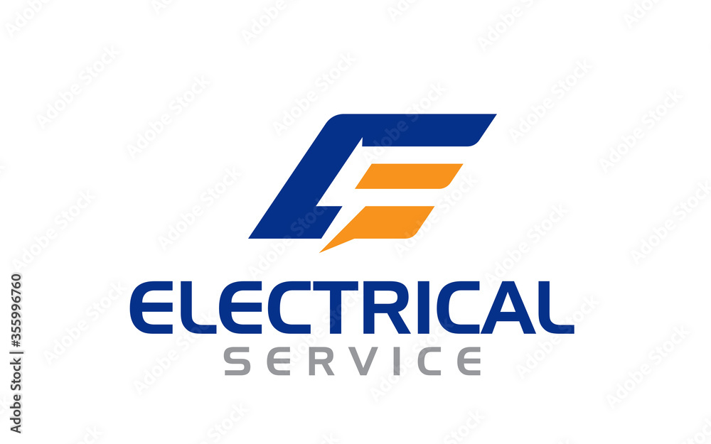 Creative innovation for electrician service logo