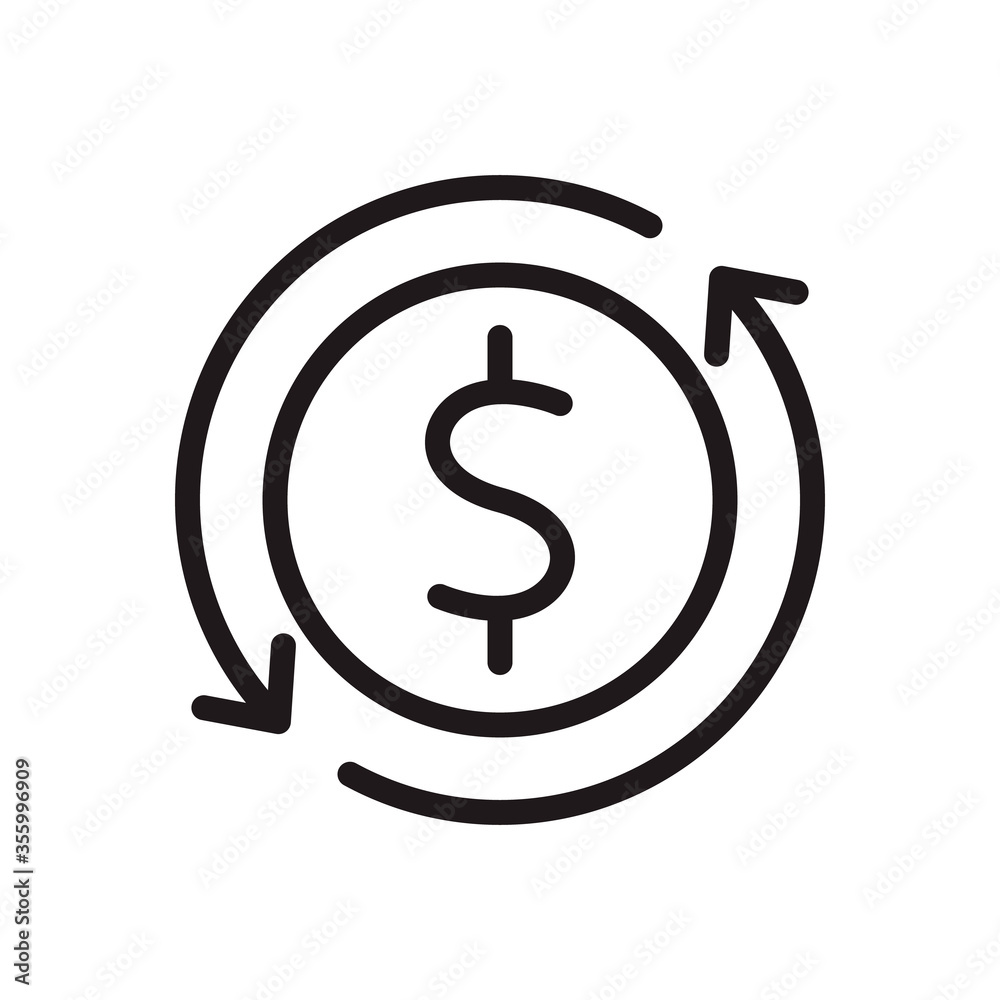 Money transfer icon in trendy outline style design. Vector graphic illustration. Money transfer icon for website design, logo, and ui. Editable vector stroke. EPS 10. Money transfer icon in trendy outline style design. Vector graphic illustration. Money transfer icon for website design, logo, and ui. Editable vector stroke. EPS 10.