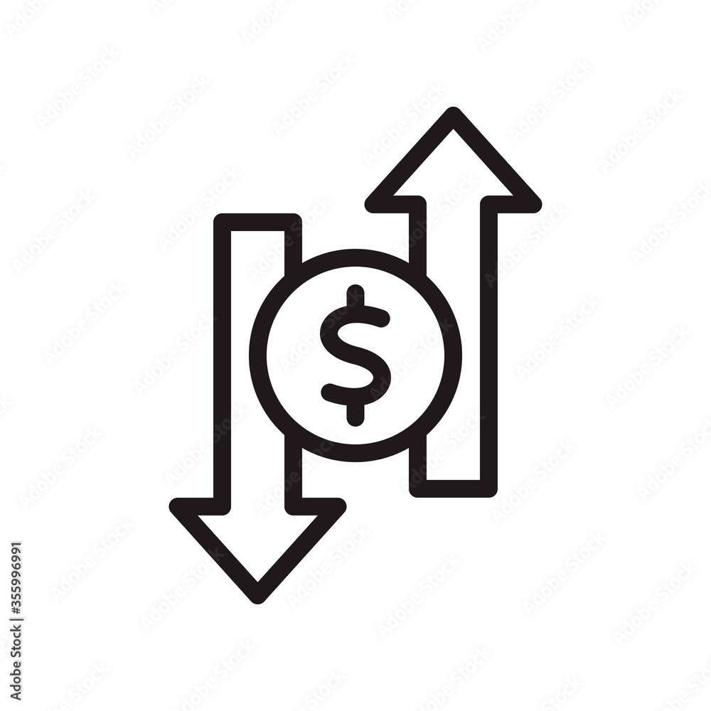 Money transfer icon in trendy outline style design. Vector graphic illustration. Money transfer icon for website design, logo, and ui. Editable vector stroke. EPS 10. Money transfer icon in trendy outline style design. Vector graphic illustration. Money transfer icon for website design, logo, and ui. Editable vector stroke. EPS 10.