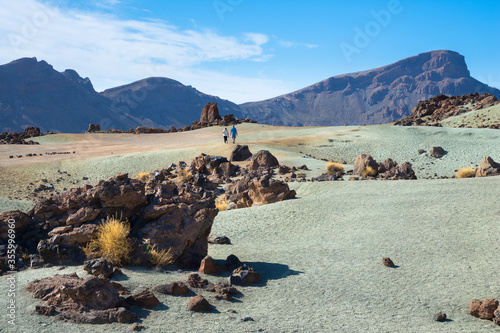 Beautiful view of Teide National Park from Mines of San José (Minas de San José) viewpoint - Santa Cruz de Tenerife - Canary Islands, Spain photo