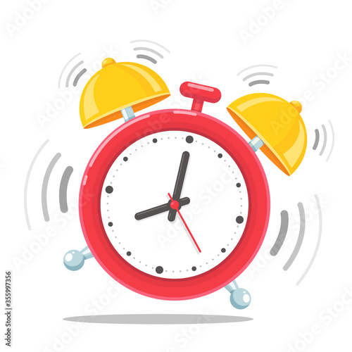 Alarm clock icon. Alarm clock that sounds loudly in the morning to wake up from bed.
