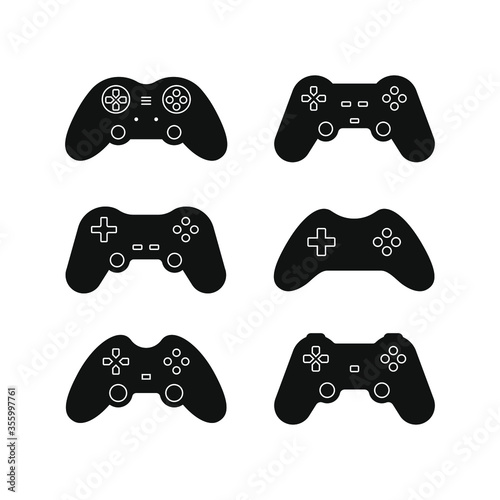 Set of Joystick icon. Gamepad symbols concept isolated. Vector illustration