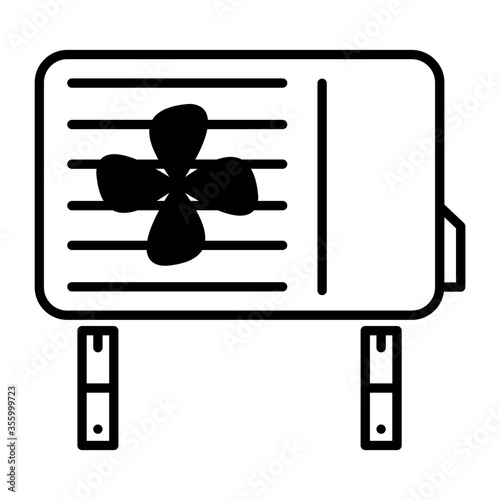 Air conditioner unit icon