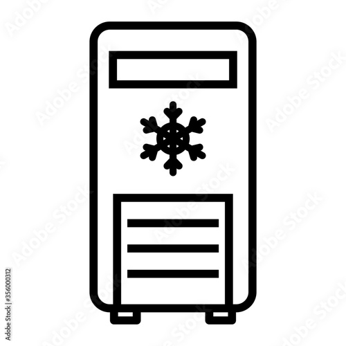 Standing air conditioner icon