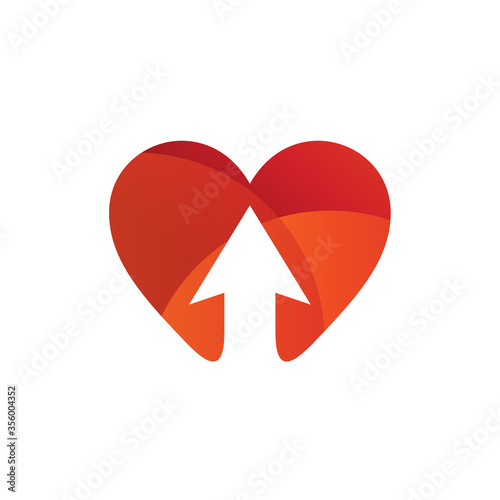 Love with arrow logo design Free Download Love with arrow logo design - GFXLoad