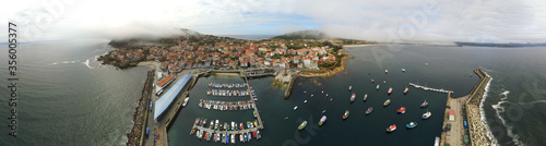 Aerial view in Finisterre. Galicia,Spain. Drone Photo