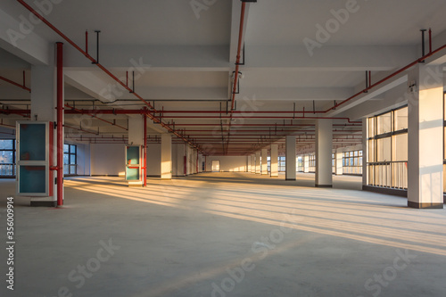 Empty room in a building photo