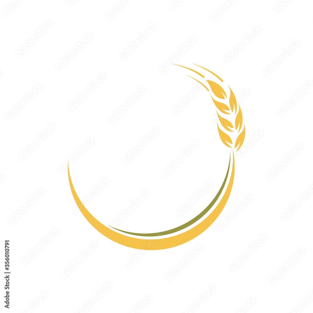 Agriculture wheat Logo Template vector icon design. Vector illustration Agriculture wheat Logo Template vector icon design. Vector illustration