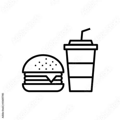 The best Fast  food icon vector collection, illustration logo template in trendy style. Suitable for many purposes.