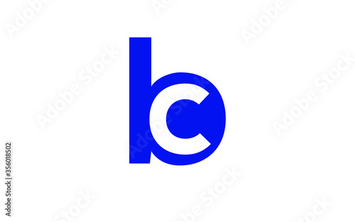 cb or bc Letter Initial Logo Design, Vector Template