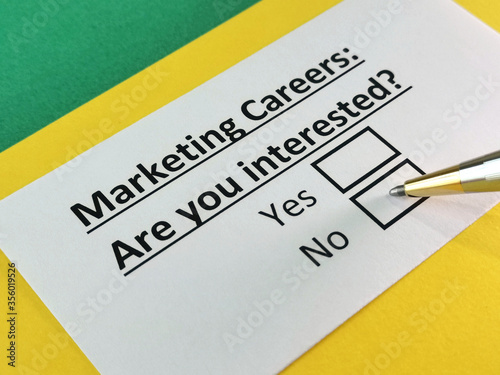 Questionnaire about marketing.