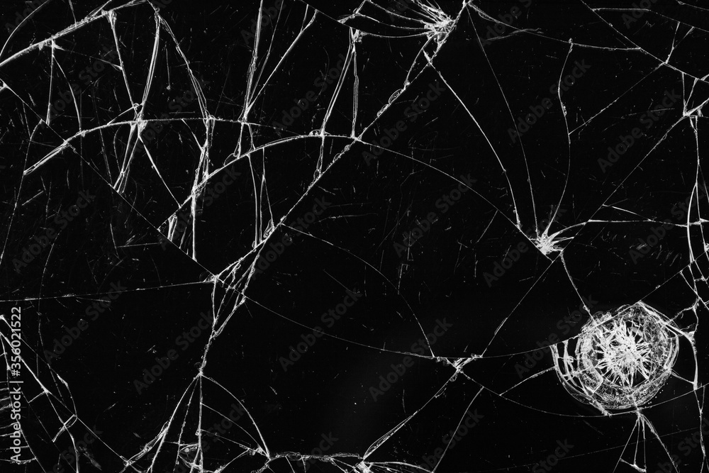 broken smartphone screen with black cracked lines broken smartphone screen with black cracked lines