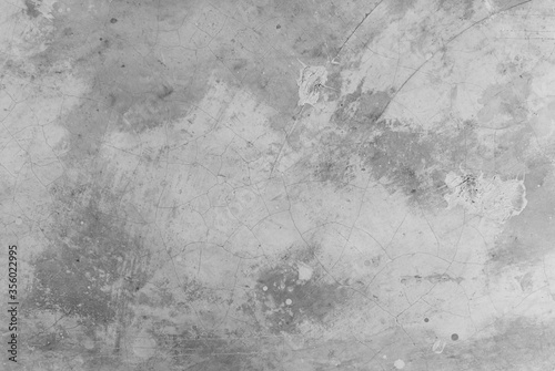Grey tone cracked and scratched concrete wall texture : Cement background