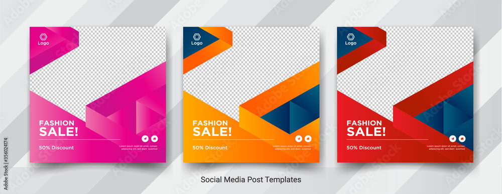 fashion sale social media post templates design fashion sale social media post templates design