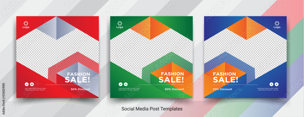 fashion sale social media post templates design fashion sale social media post templates design