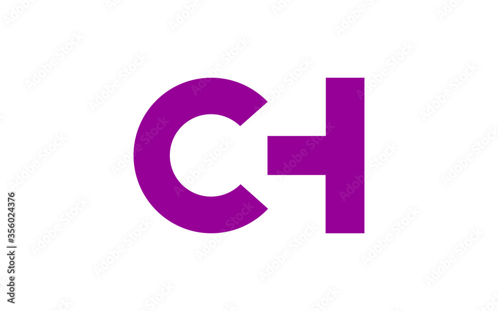 CH or HC Letter Initial Logo Design, Vector Template CH or HC Letter Initial Logo Design, Vector Template