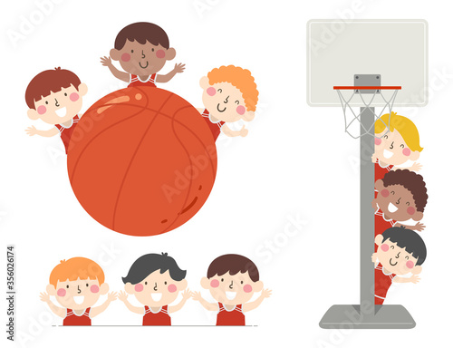 Kids Boys Basketball Team B...