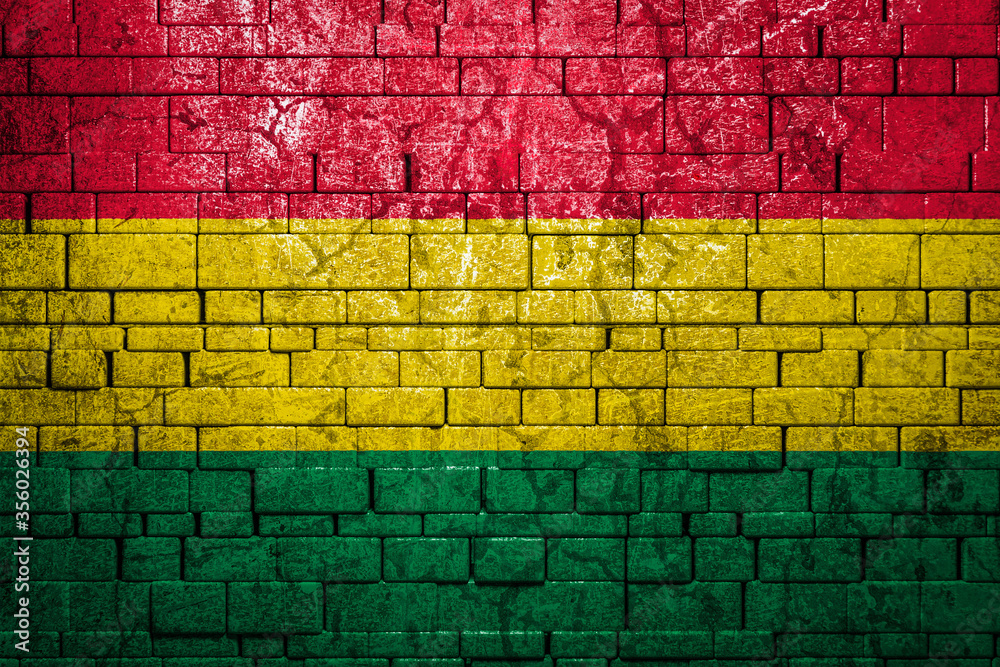 Flag banner on stone texture background. Flag banner on stone texture background.