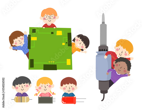 Kids Robotics Computer Bord...