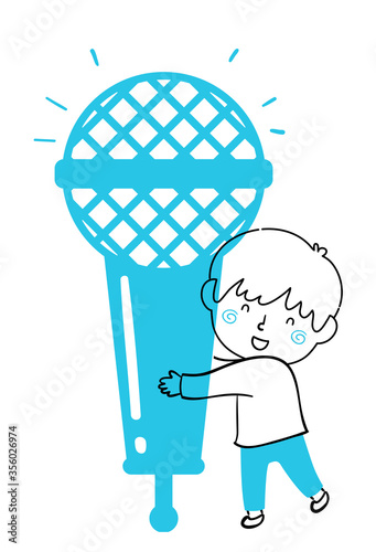 Kid Boy Doodle Microphone I...